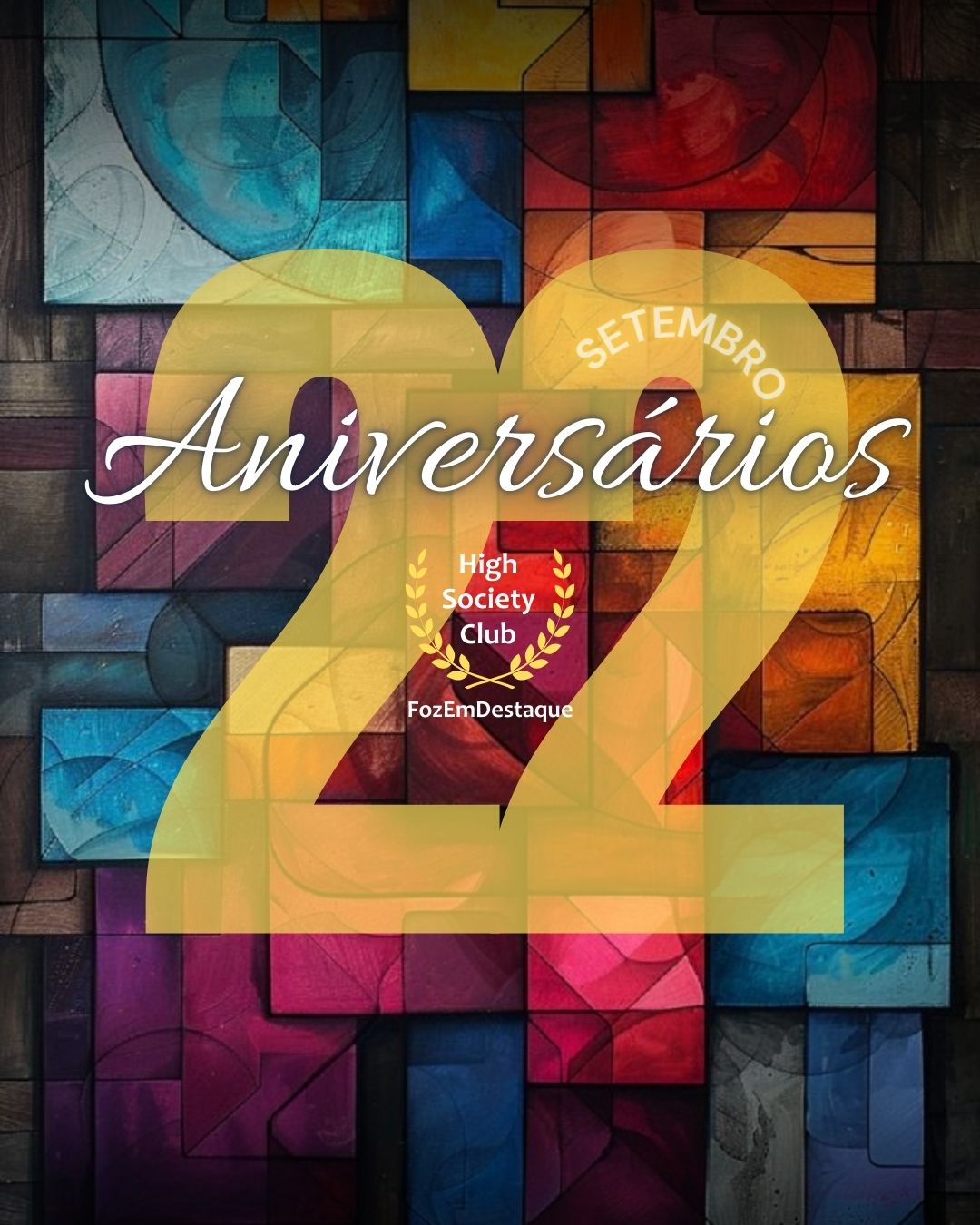Aniversariantes HighSocietyClub: Celebração em 22 de Setembro 13