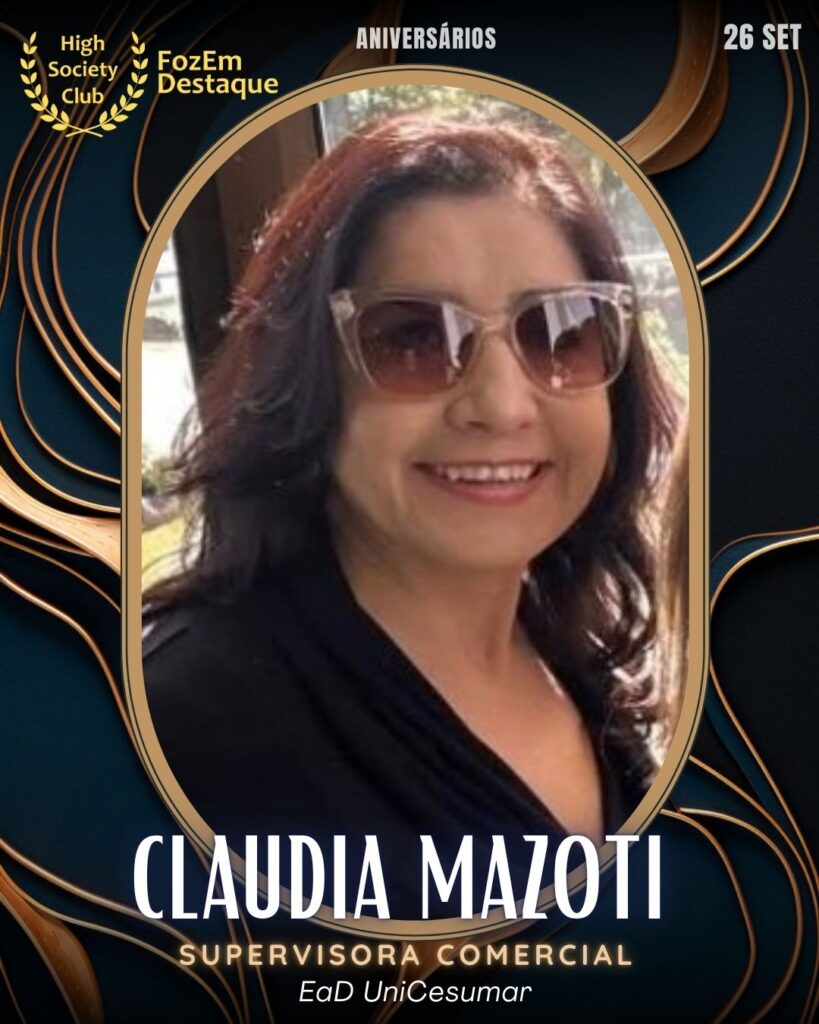 Claudia Mazoti
Supervisora Comercial
