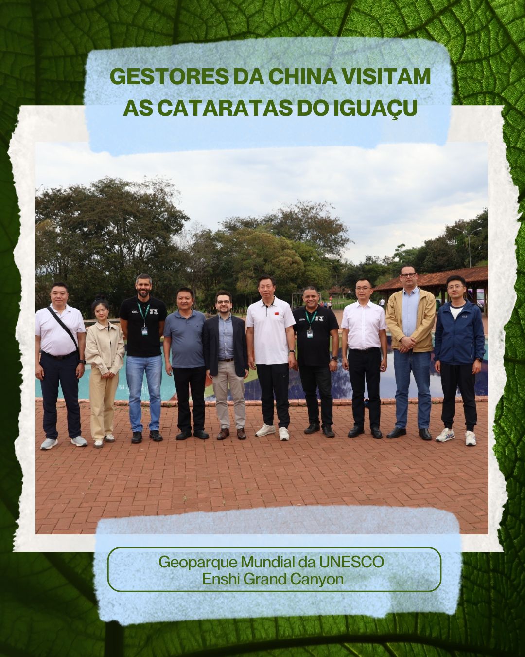 Comitiva de Gestores da China Visita Cataratas em Intercâmbio de Prestígio da UNESCO 2