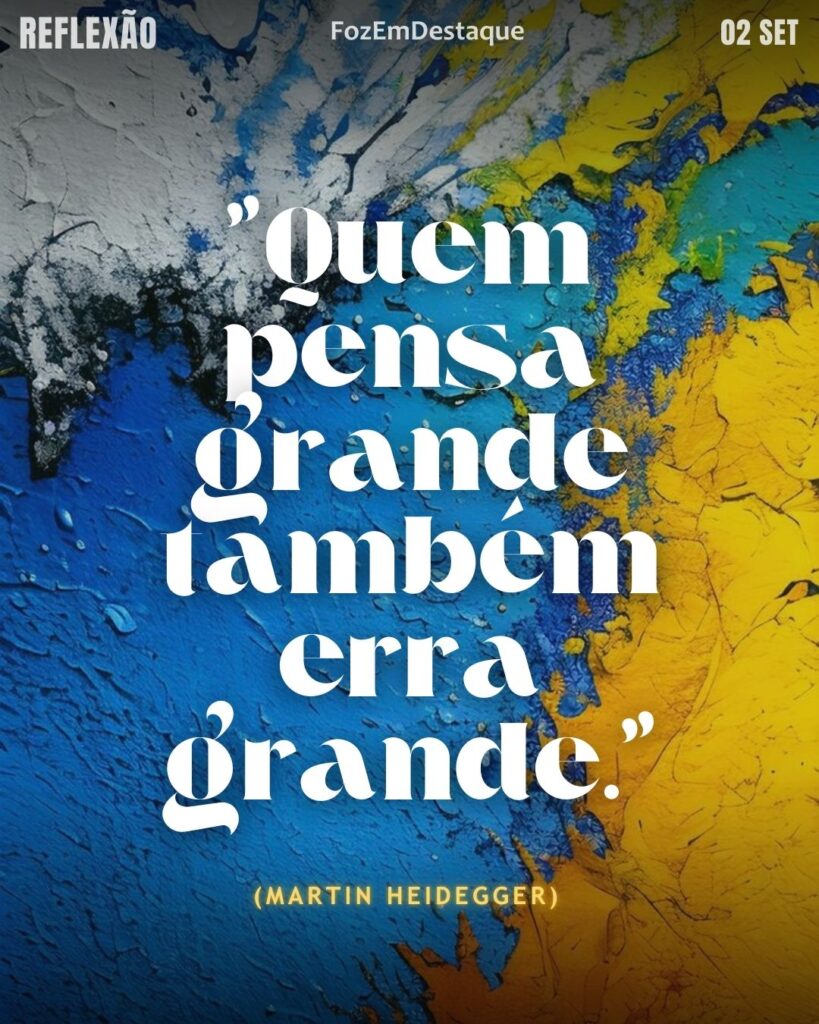 Pensamento grande erros
FozEmDestaque