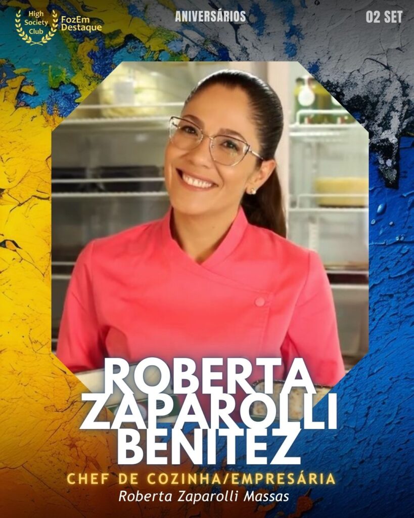 oberta Zaparolli Benitez
Chef de Cozinha/Empresária