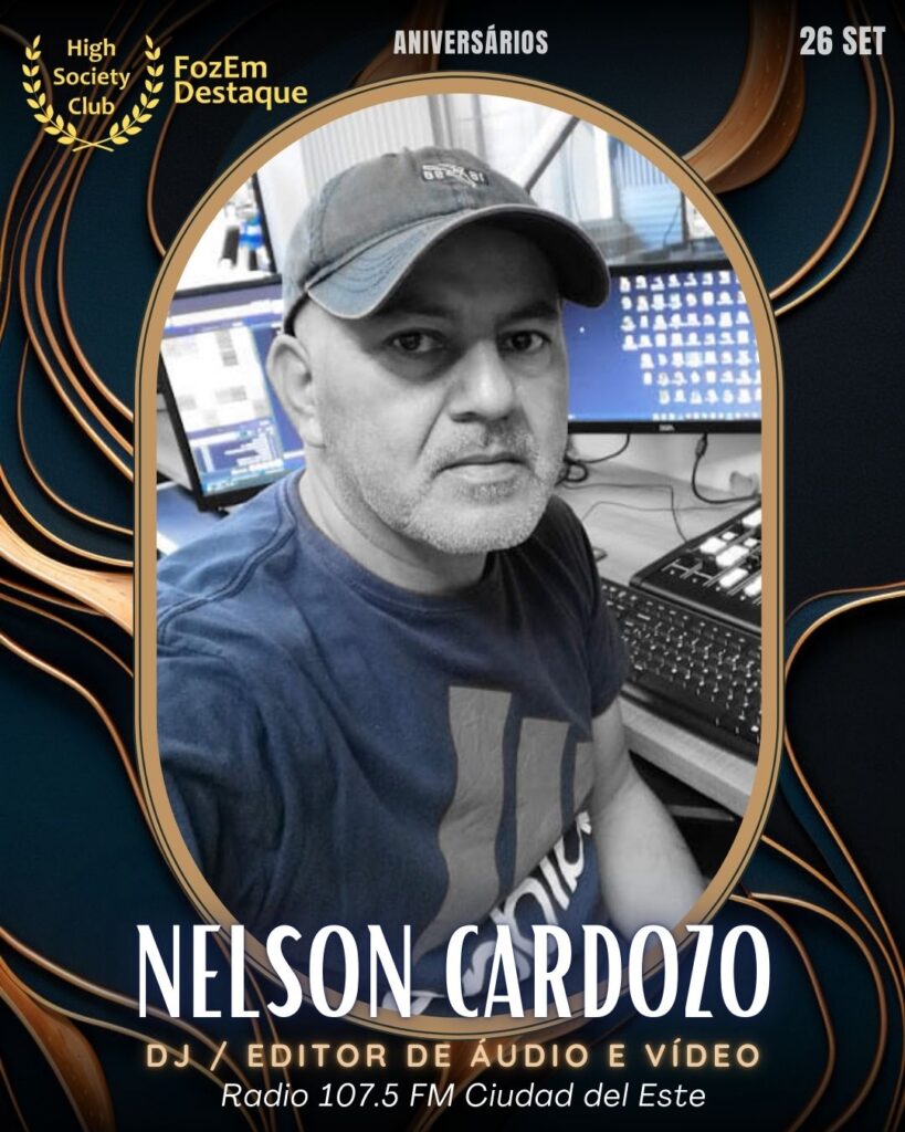Nelson Cardozo
DJ / Editor de Áudio e Vídeo
