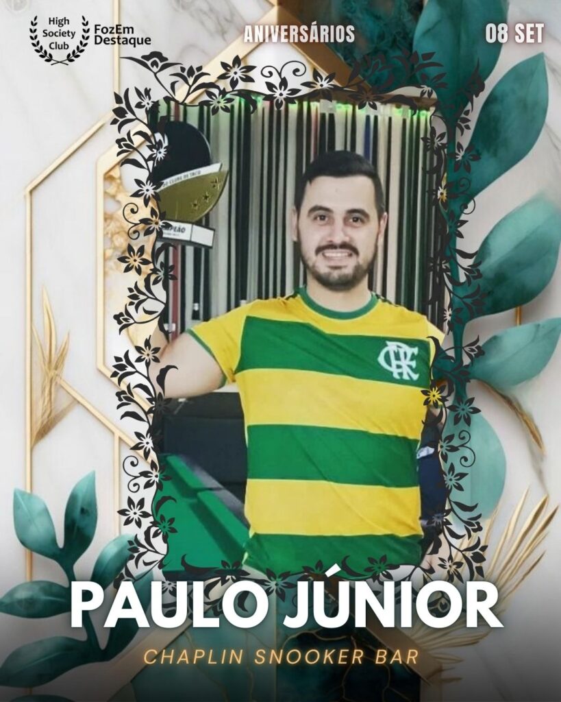 Paulo Júnior
Chaplin Snooker Bar