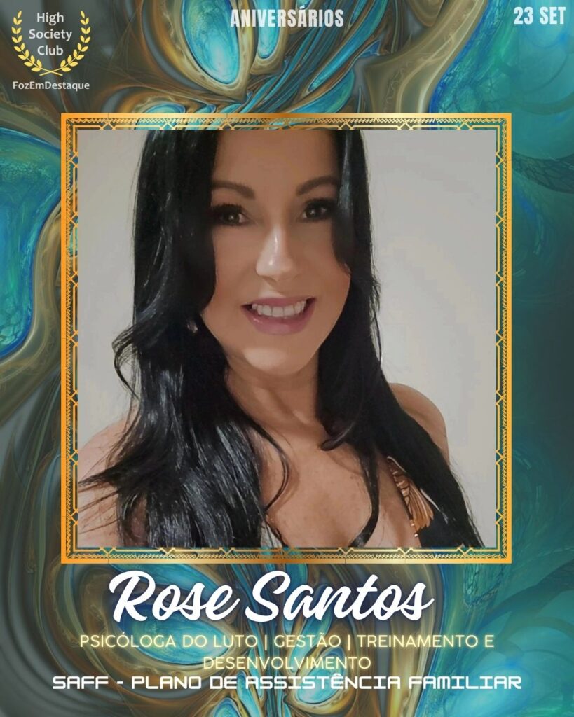 Rose Santos
Psicóloga do Luto | Gestão | Treinamento e Desenvolviment