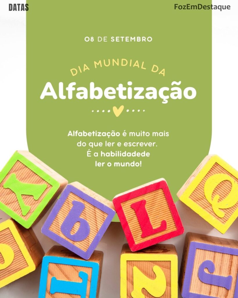 Datas comemorativas de setembro
Dia Mundial da Alfabetização