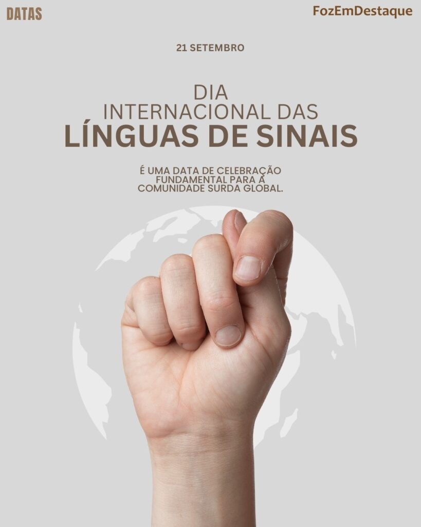 Datas Comemorativas 23/09
Dia Internacional das Línguas de Sinais