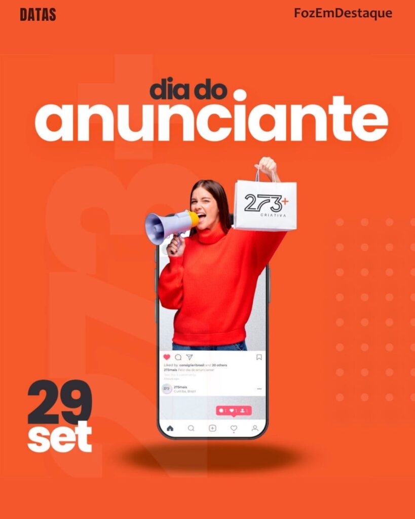 Dia do Anunciante
Datas comemorativas de hoje