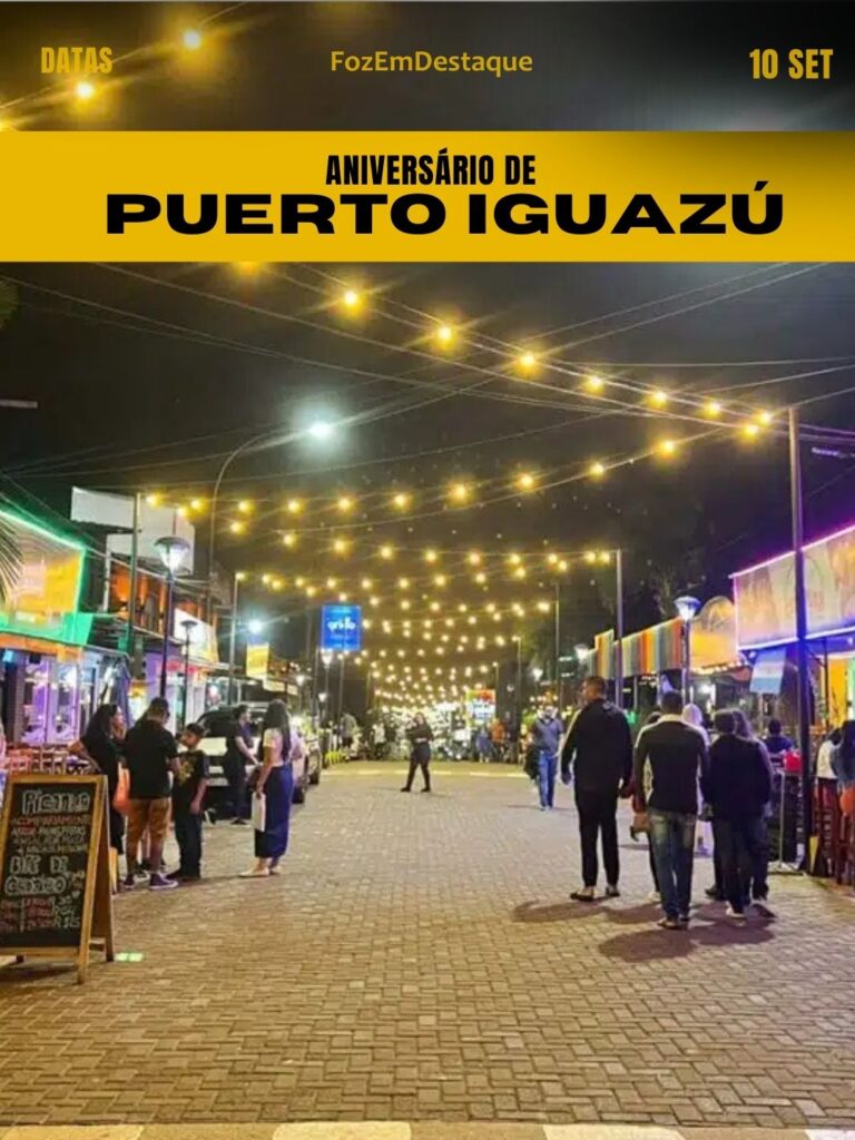 Aniversário de Puerto Iguazú
datas comemorativas 10 setembro