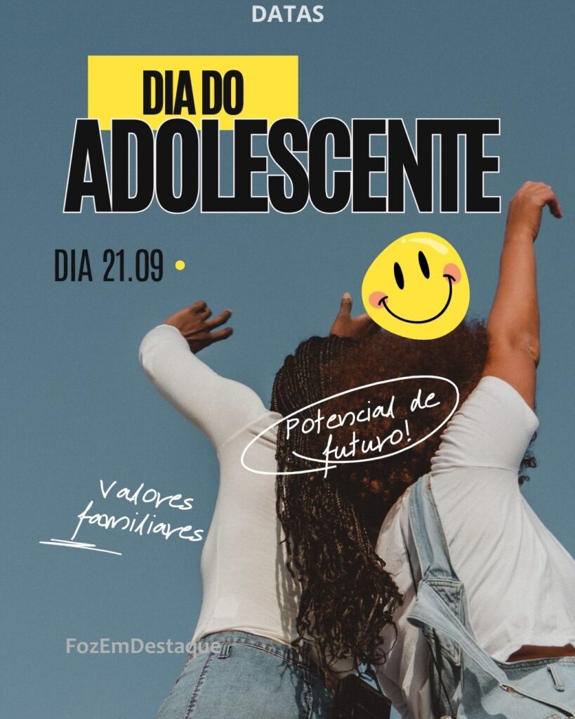 🧒 Dia do Adolescente
Datas comemorativas 21 setembro: significados e homenagens
FozEmDestaque #suavidamaisdivertida