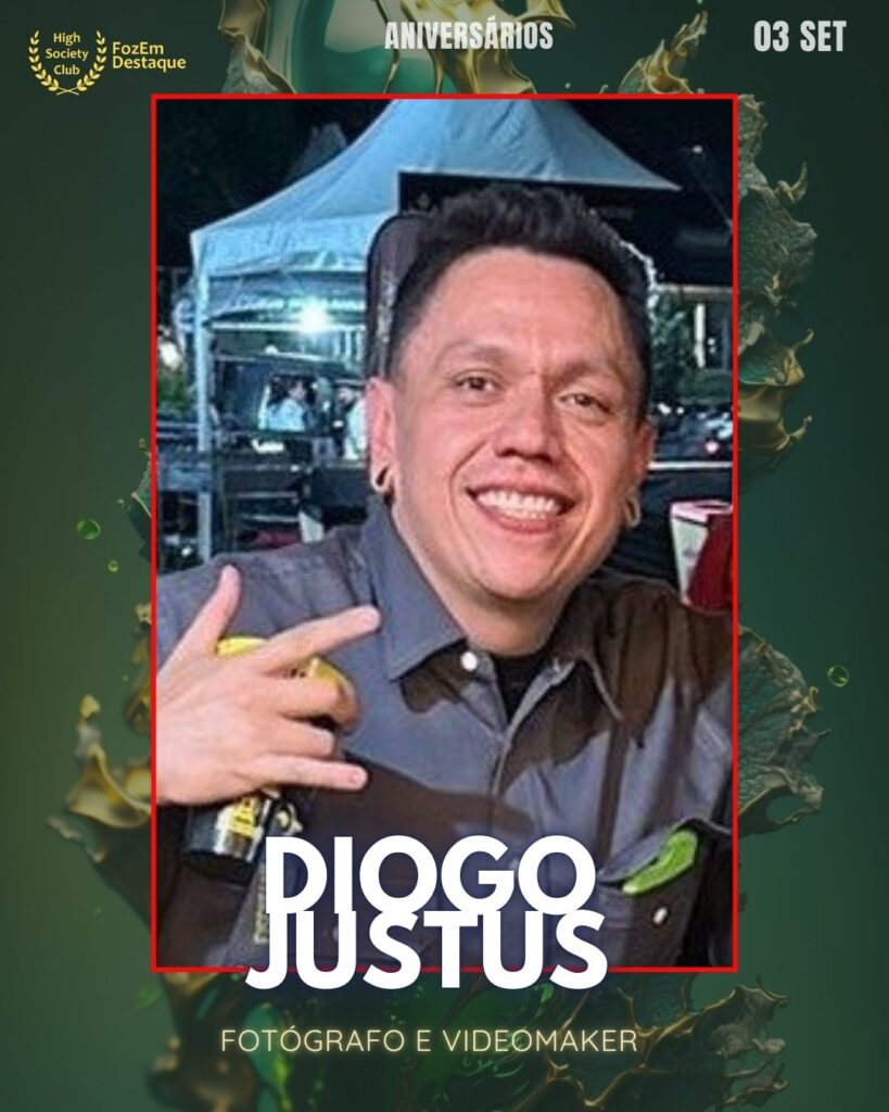 Diogo Justus
Fotógrafo e Videomaker
FozEmDestaque