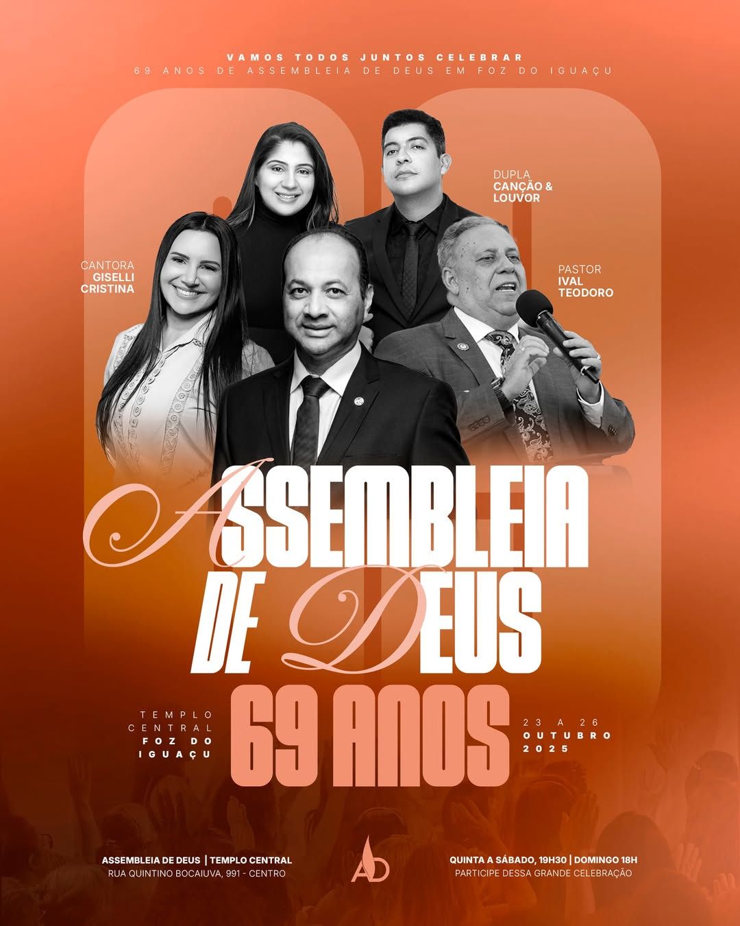 Assembleia de Deus em Foz do Iguaçu Celebra 69 Anos de Fé e Legado Sociocultural na Cidade 1