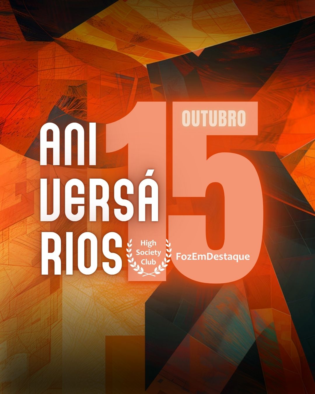 Aniversários HighSocietyClub 15/10/2025: Artistas, Empresárias e Talentos 10