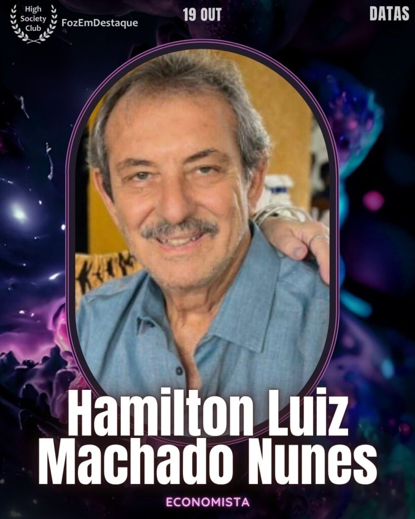 Aniversários HighSocietyClub 19/10
Hamilton Luiz Machado Nunes
Economista
