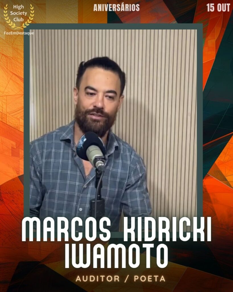 Marcos Kidricki Iwamoto
Auditor / Poeta
