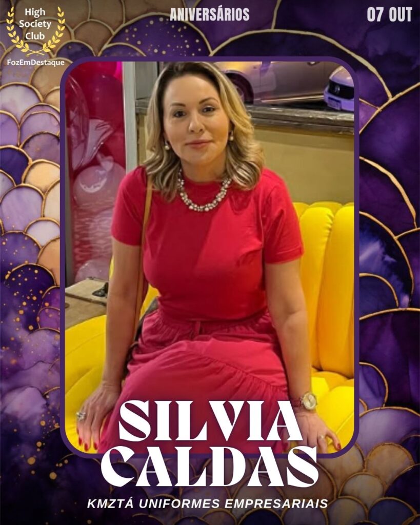 aniversariantes HighSocietyClub 06/10
Silvia Caldas
KMZTÁ Uniformes Empresariais