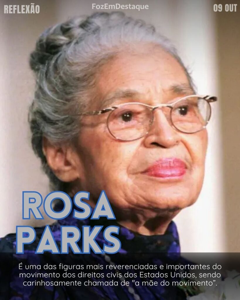 “Tenho aprendido ao longo dos anos que, quando a mente está pronta, isso diminui o medo” (Rosa Parks.)
Mente pronta diminui medo