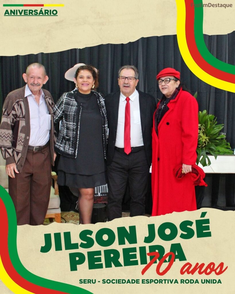 Aniversário Jilson José Pereira 70 anos - Sr Jorge e Cezarina Stoeckel