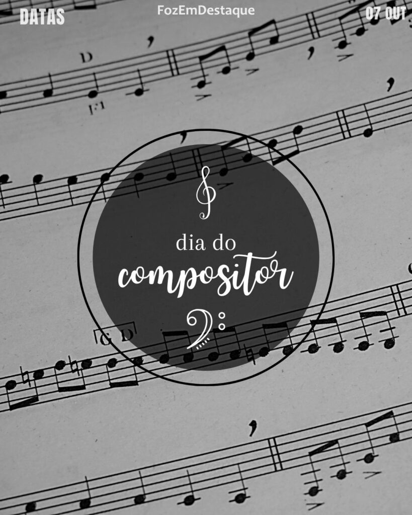 Datas comemorativas 06/10/2025
Dia do Compositor Brasileiro: A Arquitetura da Alma Nacional