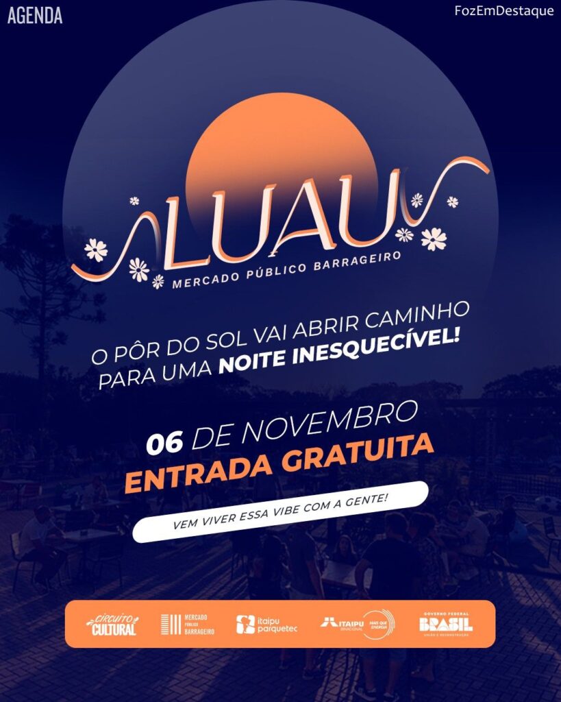 Luau Mercado Público Barrageiro
4 de Novembro
Agenda Mercado 100fronteiras Jazz