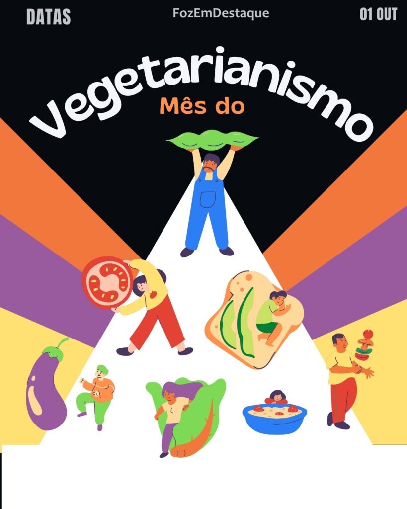 datas comemorativas 01 outubro
Dia Mundial do Vegetarianismo
