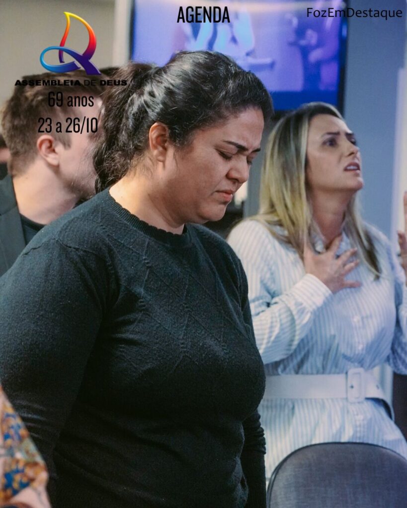 aniversário assembleia de deus
Pastor Isaias Cardoso
Participe da celebração de 69 anos da Assembleia de Deus em Foz do Iguaçu! De 23 a 26/10/2025, um evento de fé e gratidão com Giselli Cristina, Canção & Louvor e Pr. Ival Teodoro. Saiba mais sobre o legado da igreja na cidade.