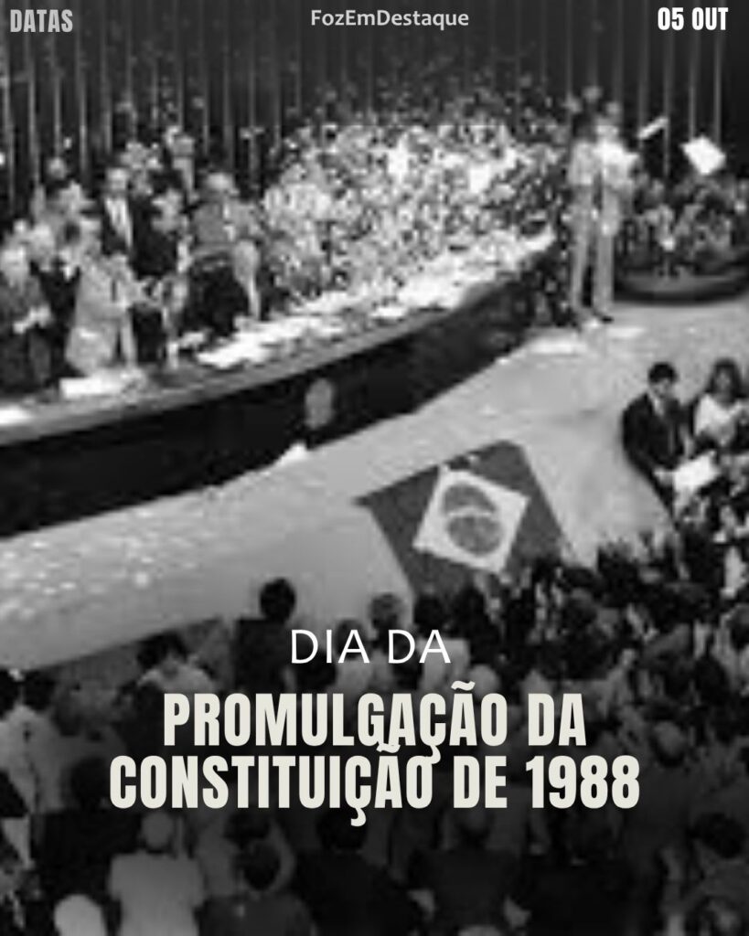 Dia da Promulgação da Constituição de 1988
datas comemorativas 05 outubro