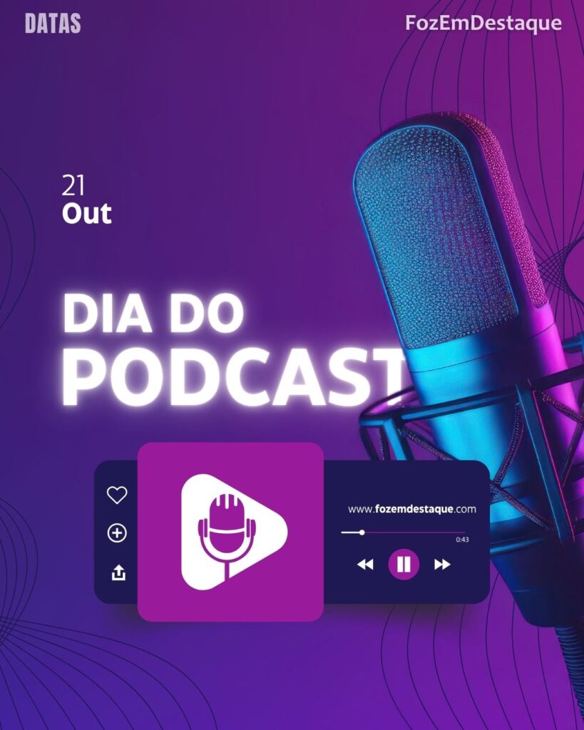Dia do Podcast
Datas 21 Outubro