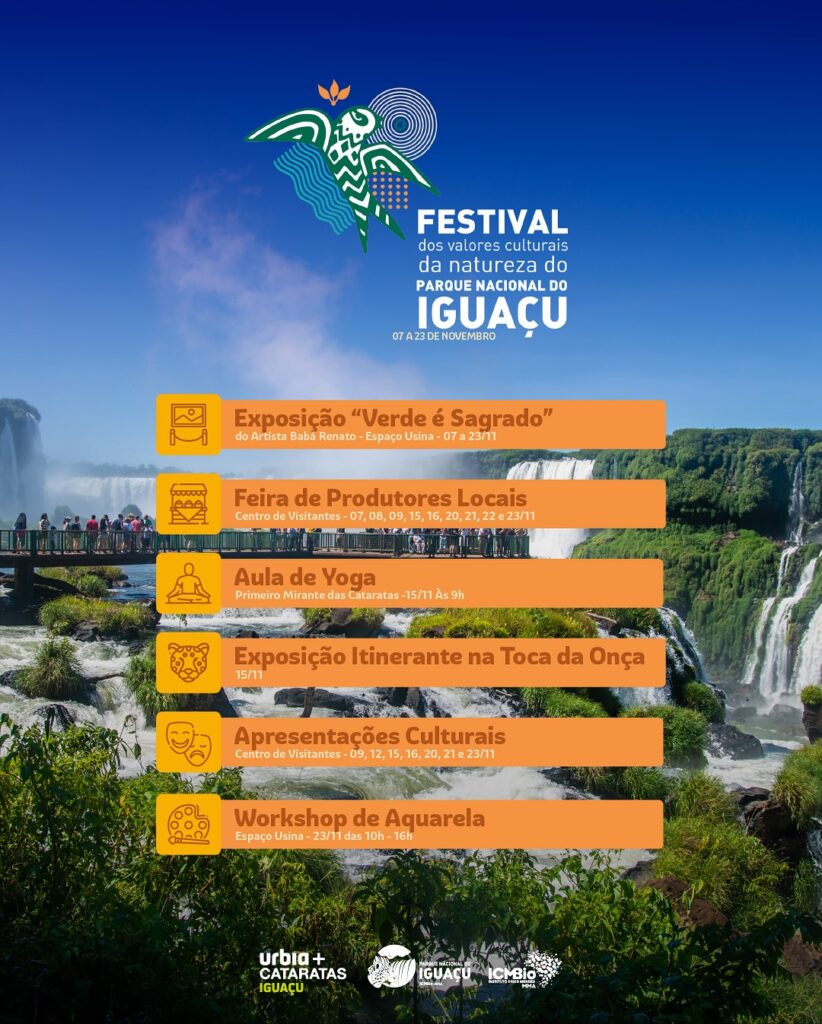 Festival dos Valores Culturais da Natureza do Parque Nacional do Iguaçu
Mário Macedo
Urbia Cataratas
Cataratas Day