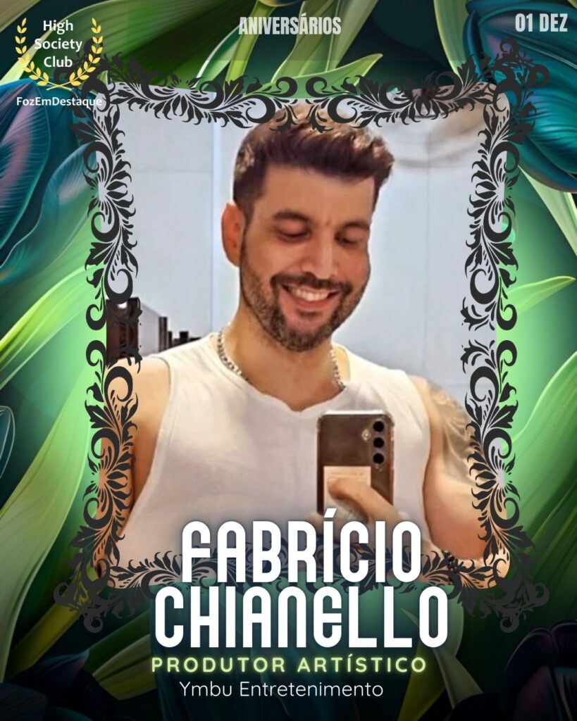 Fabrício Chianello
Produtor Artístico - Ymbu Entretenimento