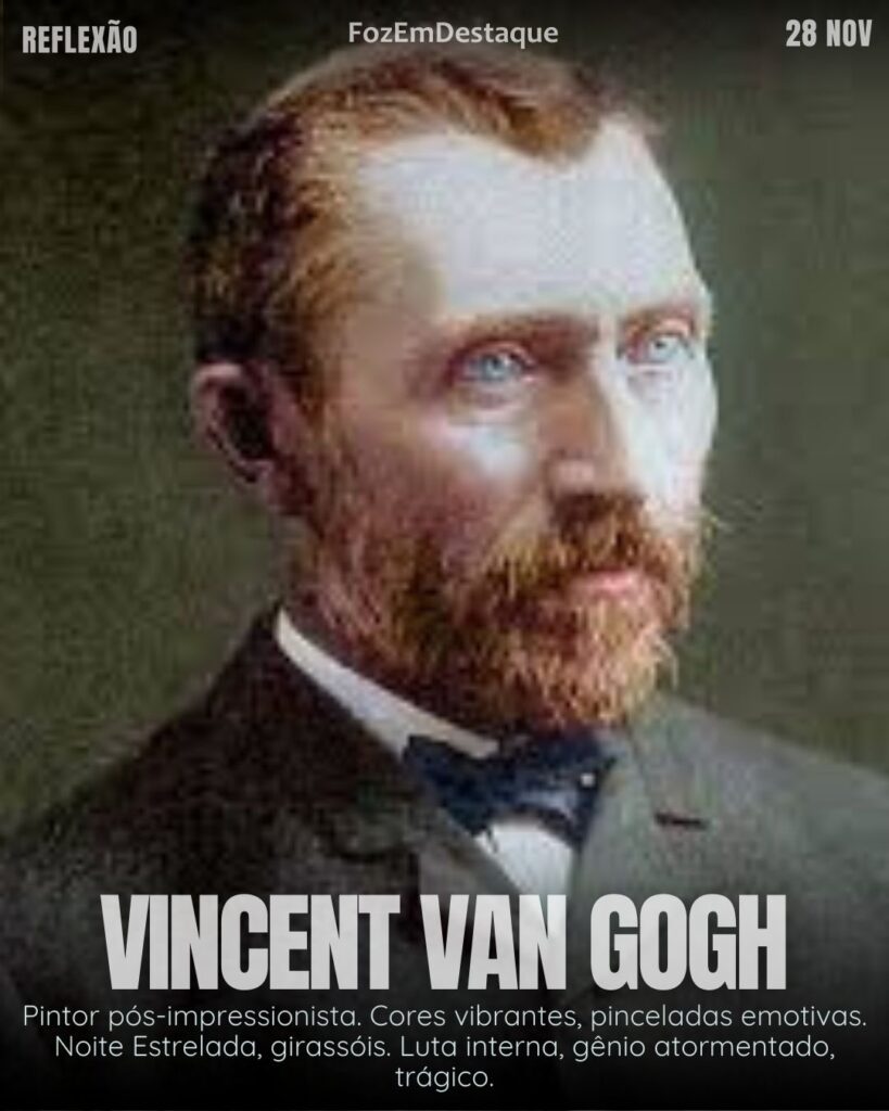 Reflexão diaria FozEmDestaque
Ousadia Criativa Superação Interior
"Se você ouvir uma voz dizendo 'não faça', isso significa que você deve fazê-lo, acima de tudo.” 
( Vincent Van Gogh)
