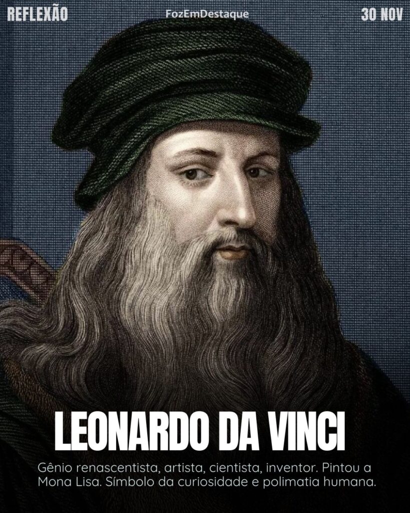 Reflexão diaría FozEmDestaque
Simplicidade e Sofisticação
“A simplicidade é o último grau de sofisticação.”
 – Leonardo da Vinci.
