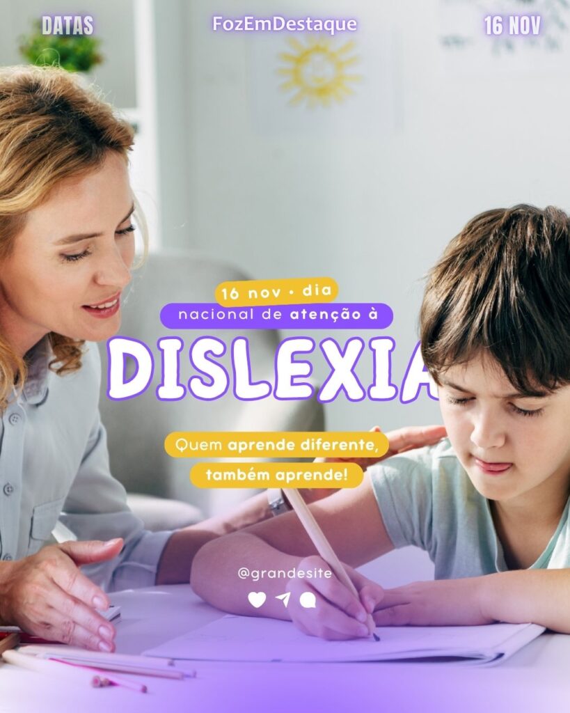 Datas Comemorativas FozEmDestaque
Novembro tolerância Amazônia dislexia