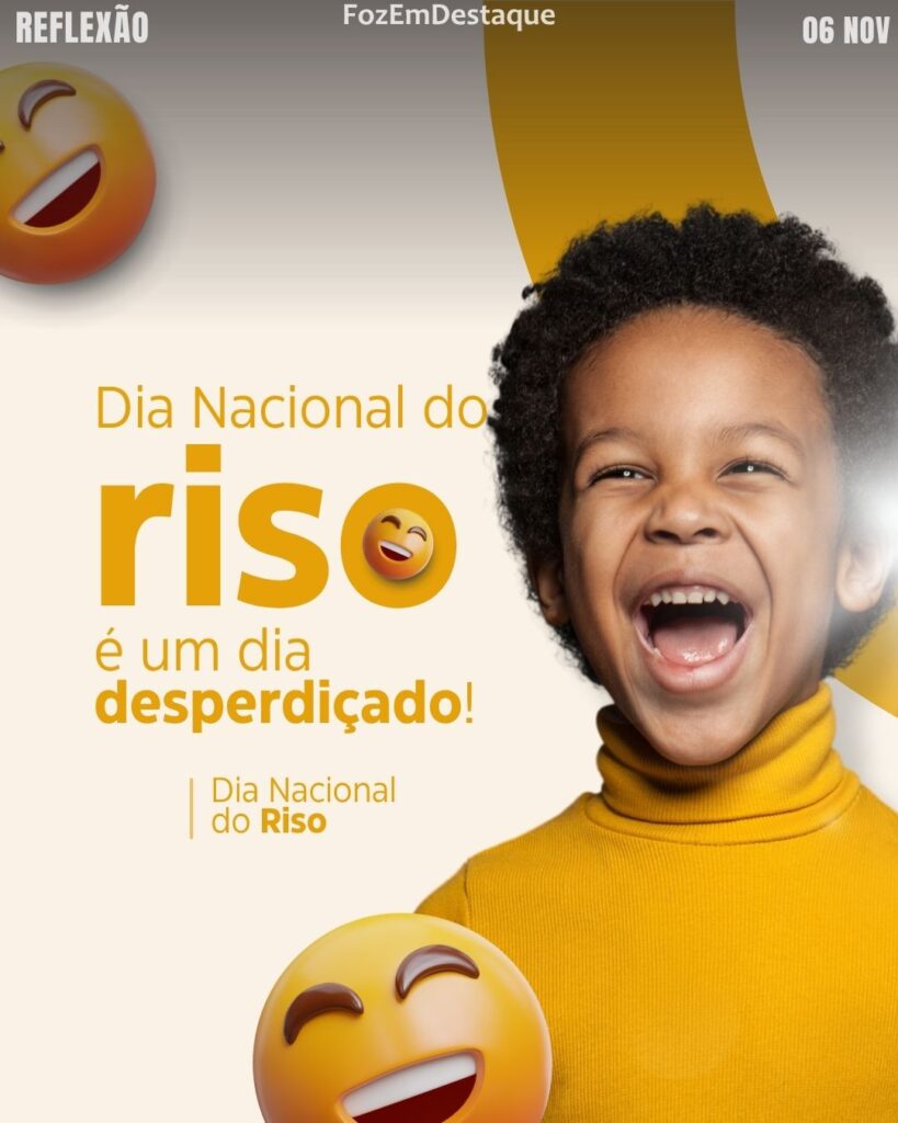  Dia Nacional do Riso
Novembro Elegante Consciência Riso
