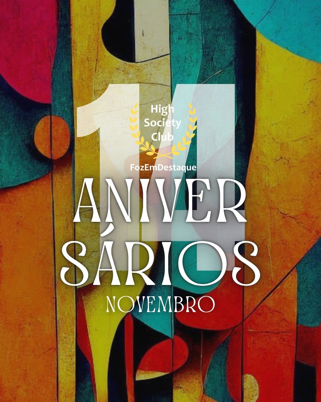 🎂 Aniversários FozEmDestaque HighSocietyClub: O Brilho de Talentos em 14/11/2025 8