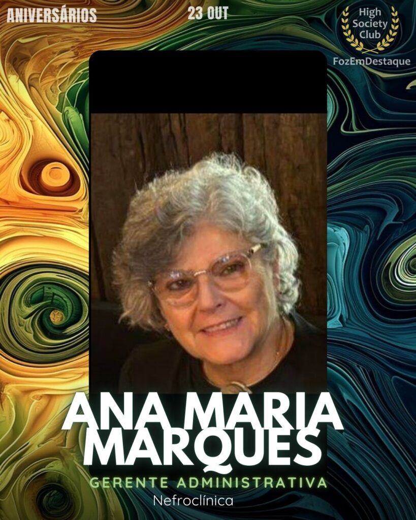 Ana Maria Marques
Gerente Administrativa
Nefroclínica