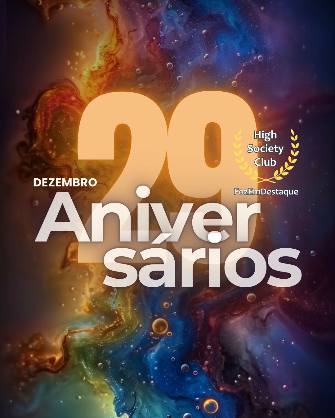 Celebrando a Vida: Aniversários FozEmDestaque HighSocietyClub de 29 de Dezembro 12