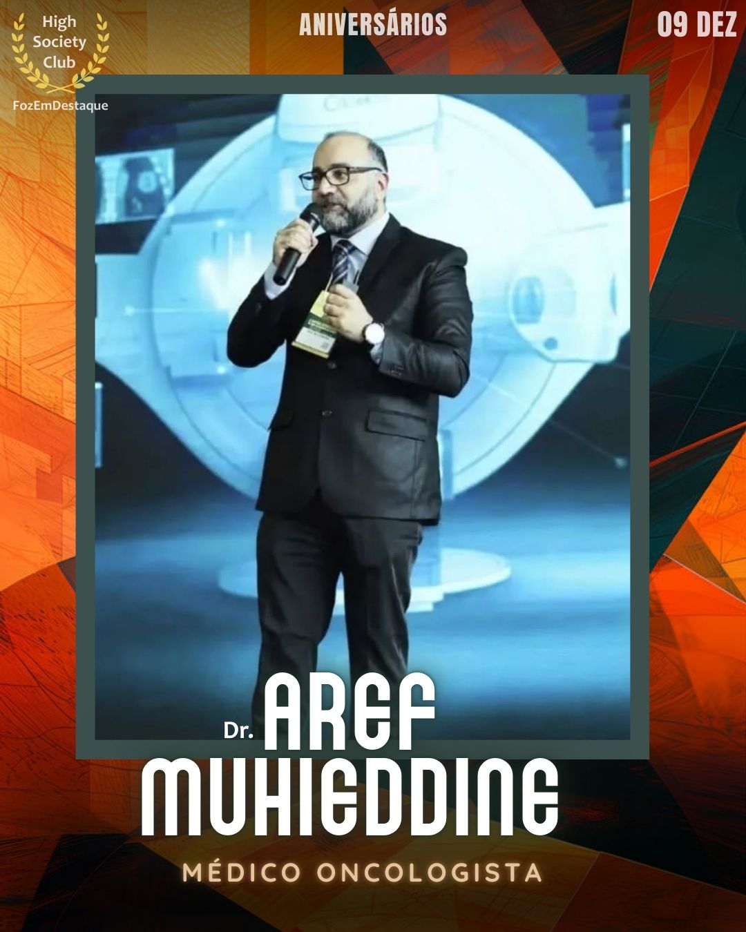 (Dr.) Aref Muhieddine
Médico Oncologista
