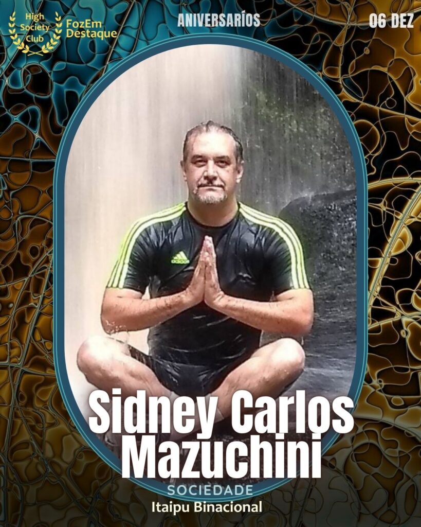 Sidney Carlos Mazuchini
Referência na Sociedade local, Sidney Carlos Mazuchini é colaborador da Itaipu Binacional, uma das maiores geradoras de energia limpa do mundo. Sua atuação profissional é marcada pela seriedade e comprometimento com os projetos da usina.