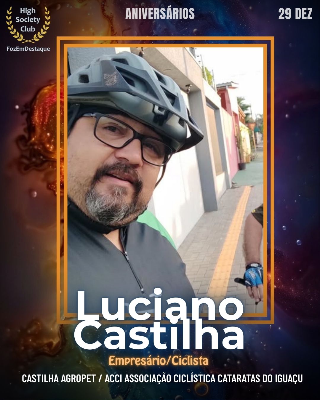 Luciano Castilha
Empresário/Ciclista Castilha Agropet / ACCI Associação Ciclística Cataratas do Iguaçu