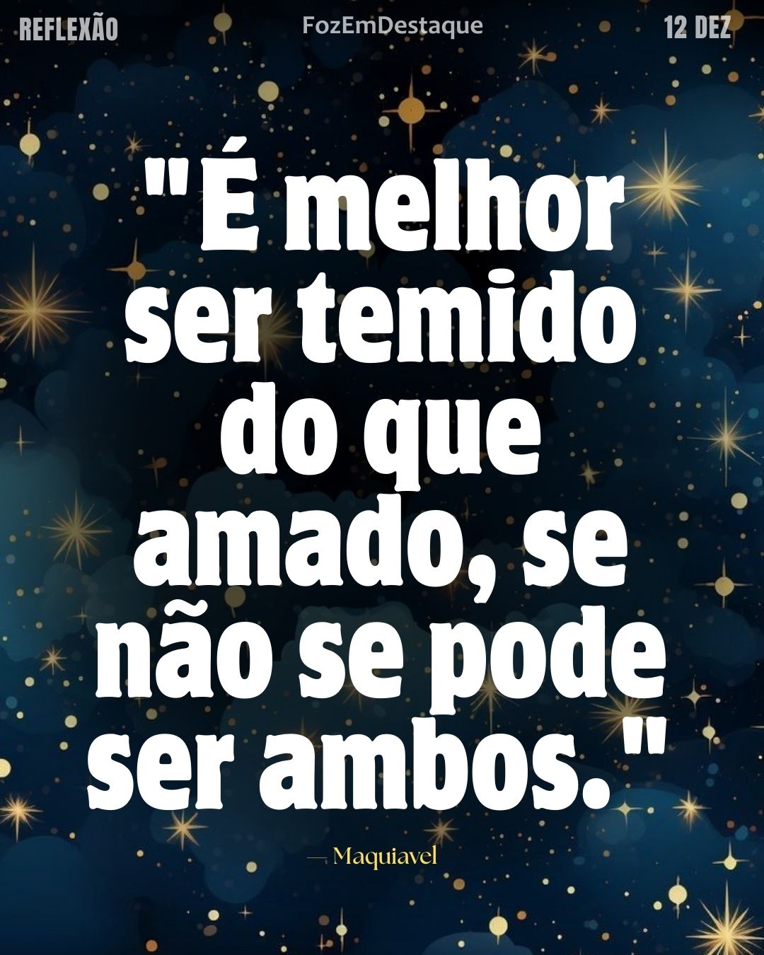 Maquiavel Temor Amor Liderança