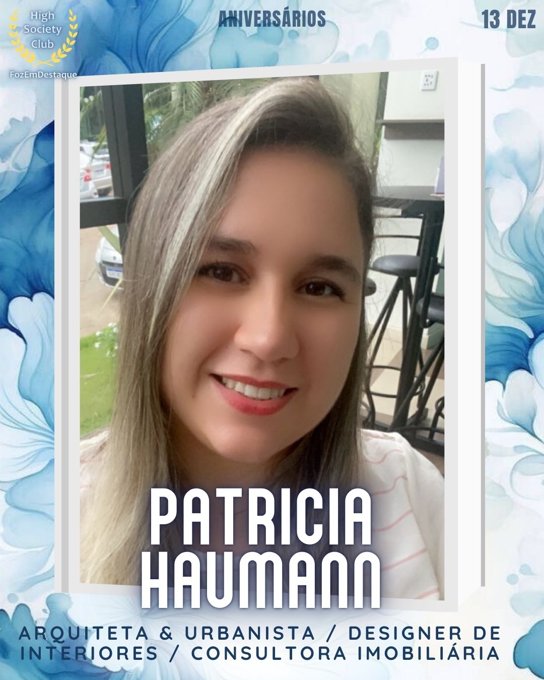 Patricia Haumann
Arquiteta & Urbanista / Designer de Interiores / Consultora Imobiliária
https://www.instagram.com/patricia_haumann/
https://www.facebook.com/patricia.haumann.5