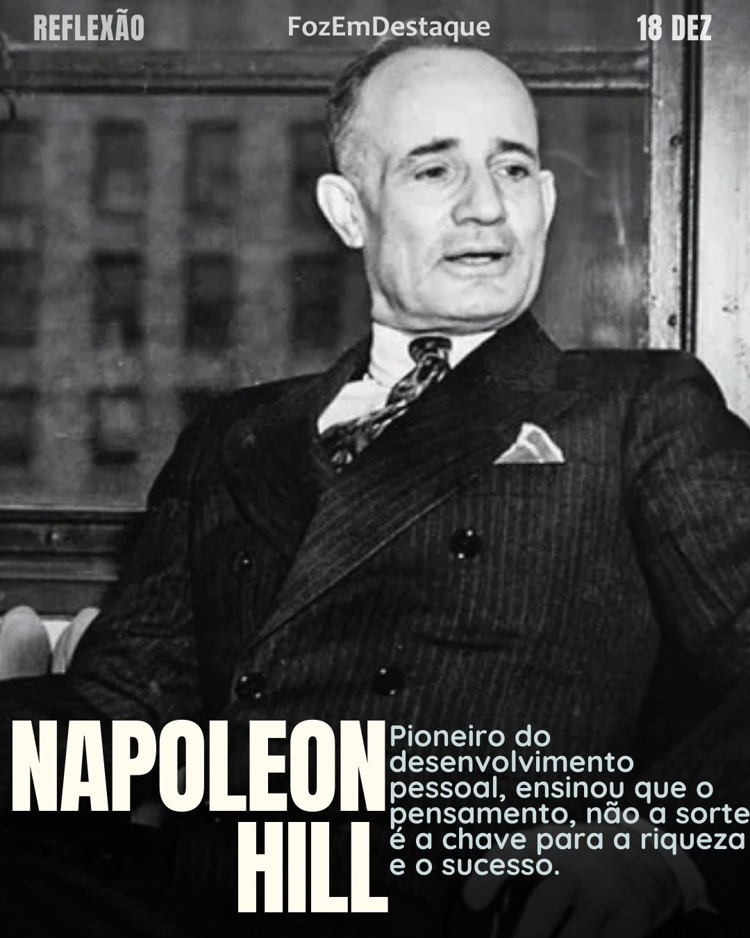 "Não espere por circunstâncias ideais, elas nunca chegam. Comece onde você está." — Napoleon Hill
Reflexão Diaria FozEmDestaque
Comece Onde Você Está