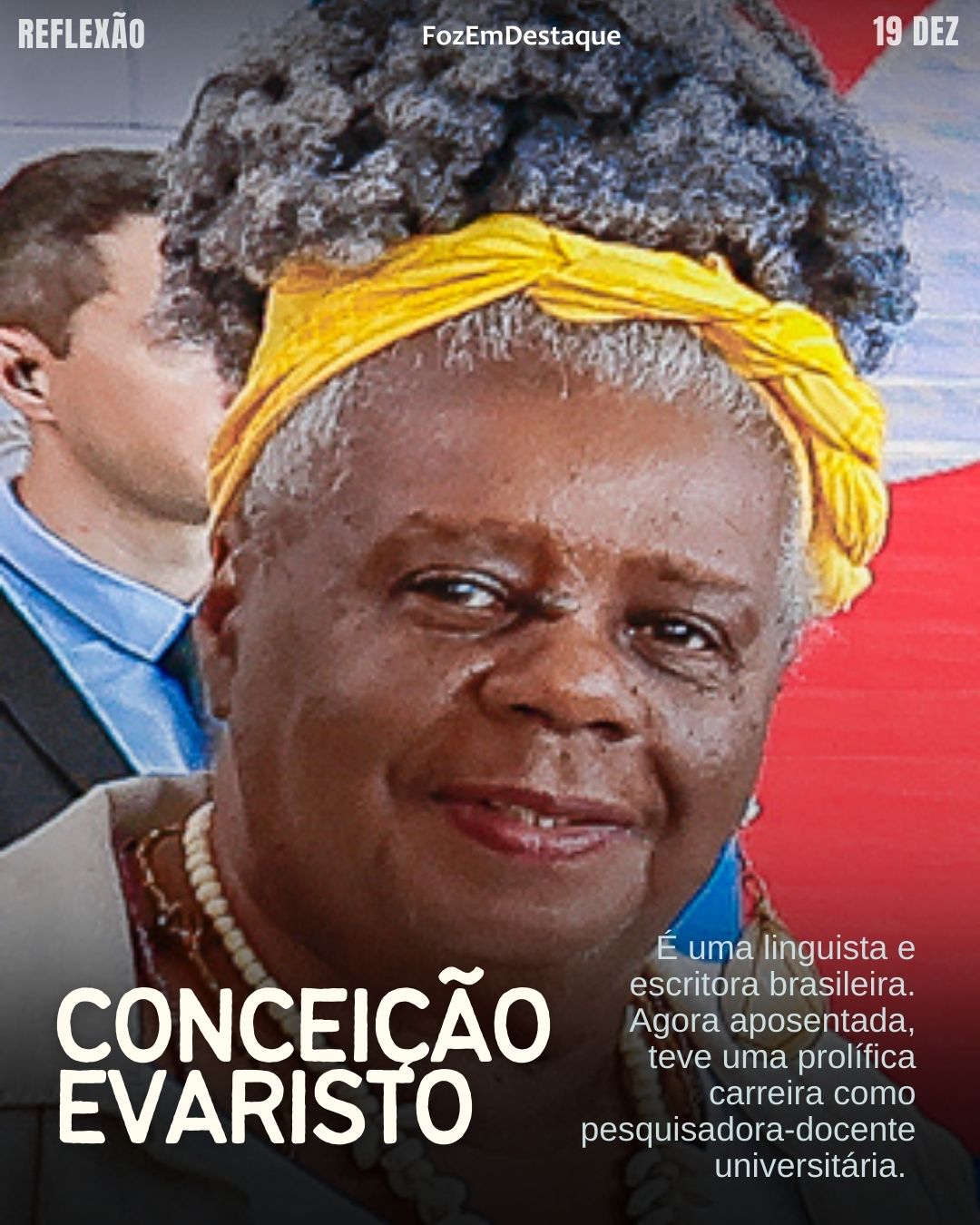 “O importante não é ser o primeiro ou primeira, o importante é abrir caminhos.”
(Conceição Evaristo)
Reflexão diaria FozEmDestaque
Abrir Caminhos