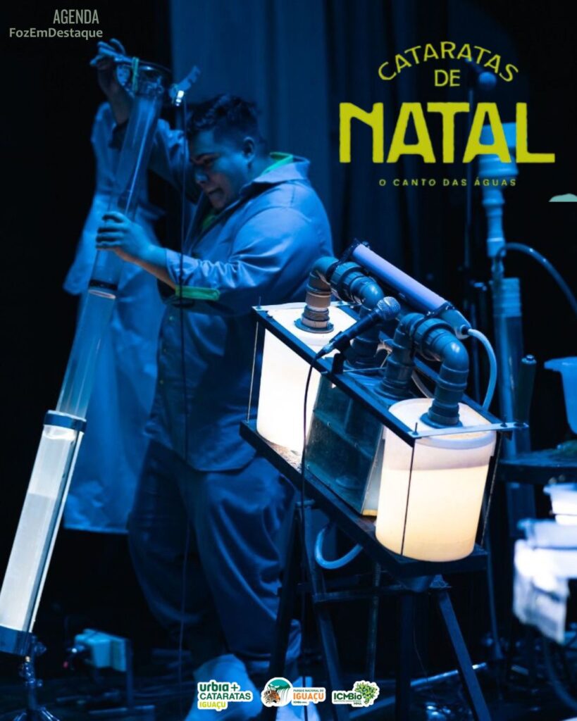 Natal Cataratas do Iguaçu: Assista ao espetáculo "O Canto das Águas" com orquestra que usa água como instrumento. Ingressos limitados!
Natal Cataratas do Iguaçu