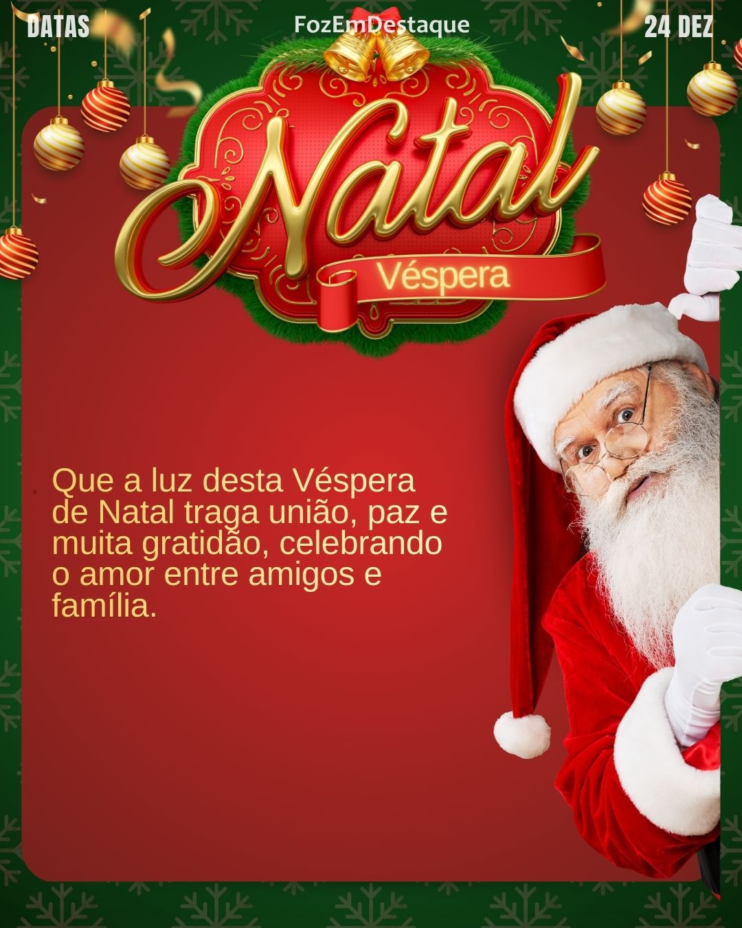 Véspera de Natal
Datas Comemorativas FozEmDestaque
Adaptabilidade e Mudança Darwin
