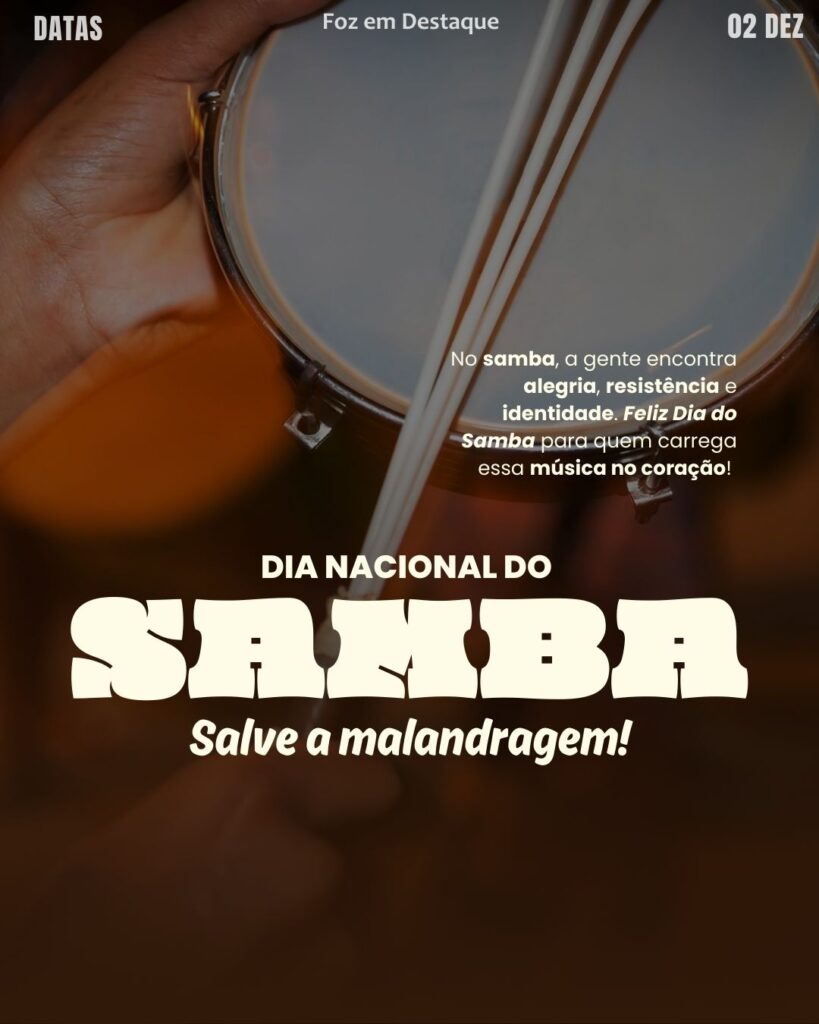 🥁 Dia Nacional do Samba