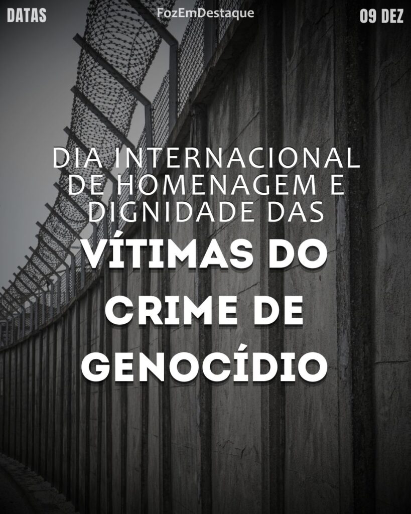 datas comemorativas FozEmDestaque
Datas Comemorativas 09 Dezembro