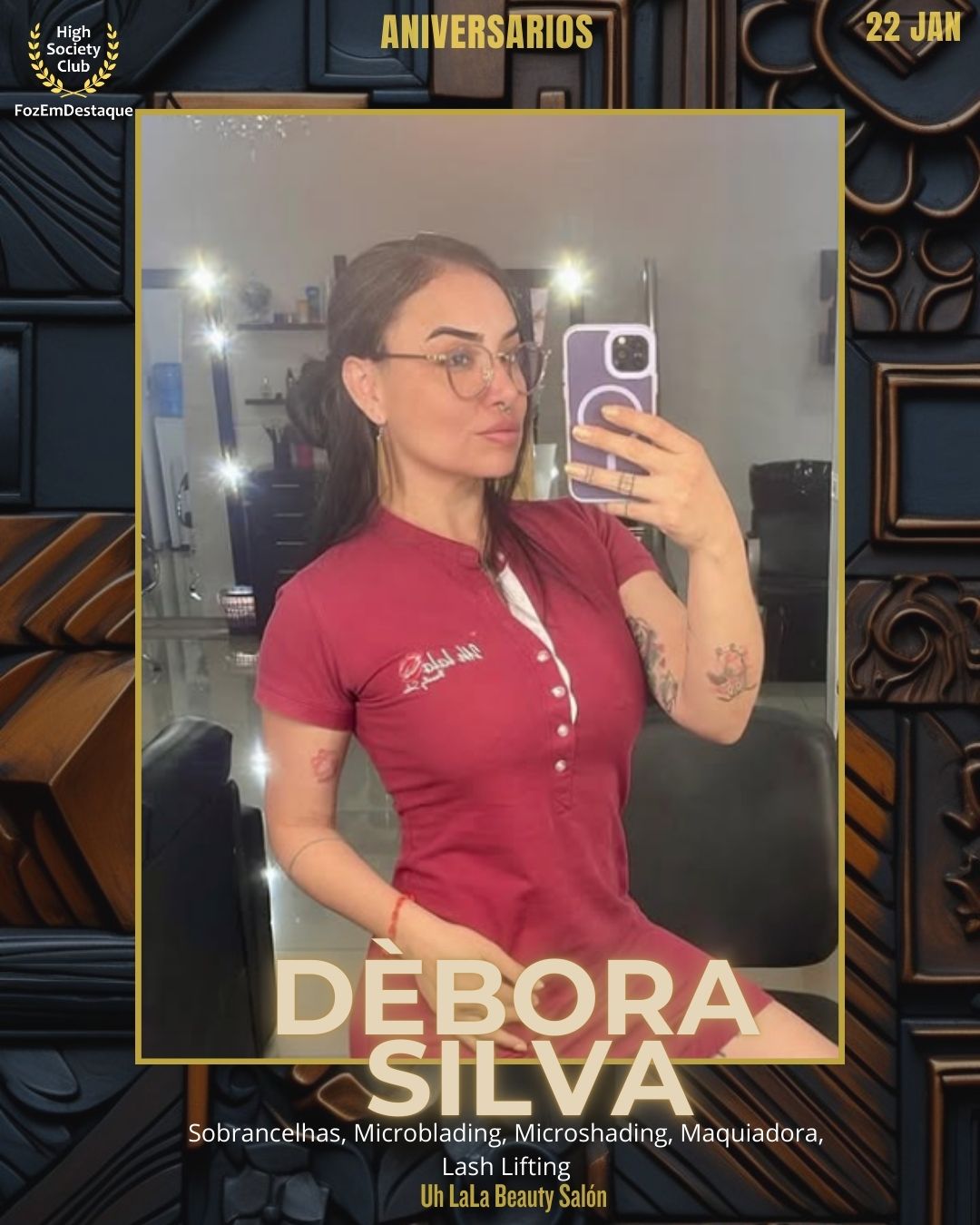 Dèbora Silva
Sobrancelhas, Microblading, Microshading, Maquiadora, Lash Lifting
Uh LaLa Beauty Salón