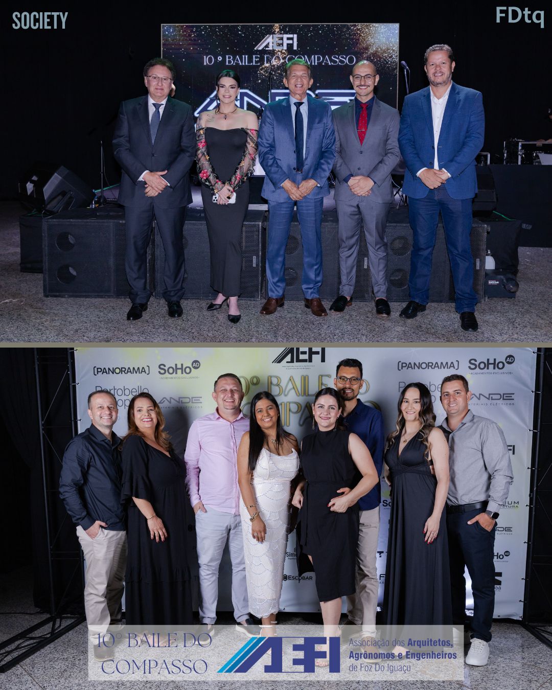 10º Baile do Compasso da AEFI
General Joaquim Silva e Luna
Paulo Debrito
residente do CREA-PR, Clodomir Ascari,
Agaton Augusto
Thais Escobar