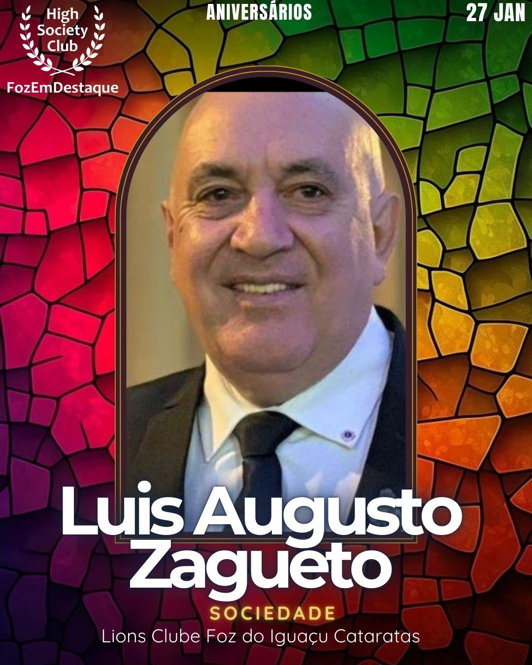 Luis Augusto Zagueto
Sociedade
Lions Clube Foz do Iguaçu Cataratas